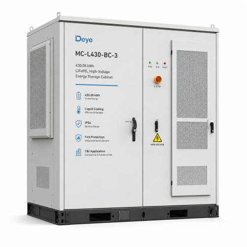 Система зберігання енергії Deye MC-L430-BC-3 430,08 кВт·год 768 В 280 А·год LiFePO4 IP54 з рідинним охолодженням